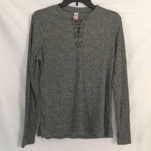Lace Up Long sleeve